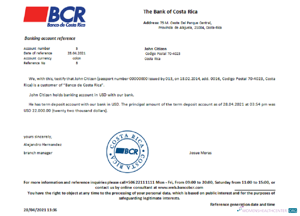 Download Costa Rica The Bank of Costa Rica reference Photoshop template